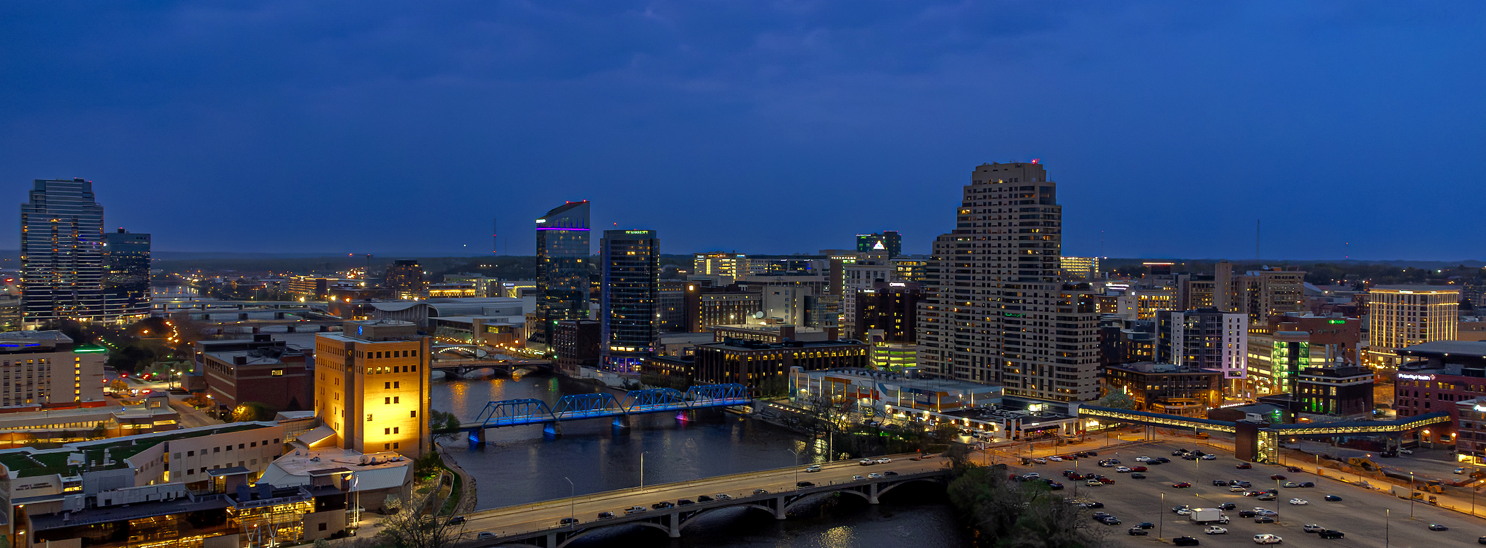 Grand Rapids at night